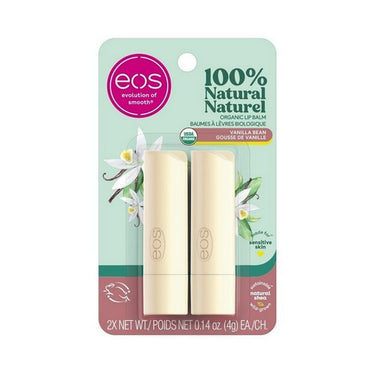 100% Natural And Organic Lip Balm Sphere Vanilla Bean 1.25 Oz by EOS