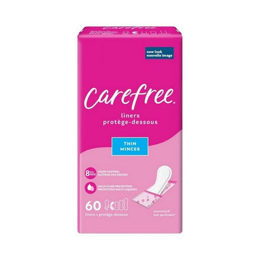 Acti Fresh Panty Liners Regular Thin Unscented 60 Count by Carefree