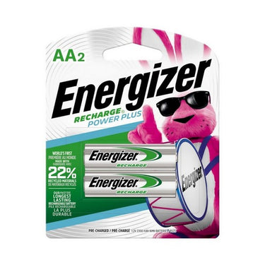 Power Plus AA Alkaline Batteries Recharge 2 Count / 1 Pack by Energizer