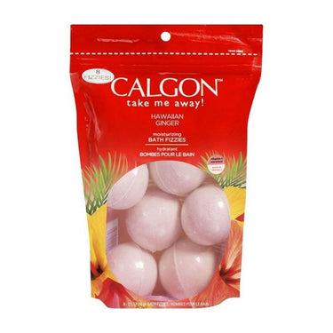 Hawaiian Ginger Moisturizing Bath Fizzies 8 Count / 1 Pack by Calgon