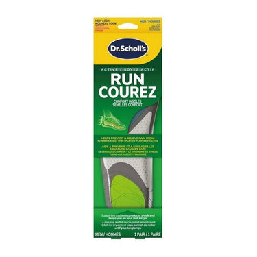 Run Active Comfort Insoles Men's Trim To Fit Inserts 1 Pair by Dr. Scholls