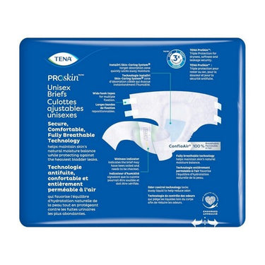 Tena, Proskin Unisex Briefs Super Absorbency Size Medium, 14 Count