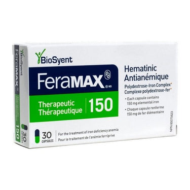Therapeutic 150 Iron Supplement 30 Caps by FeraMAX