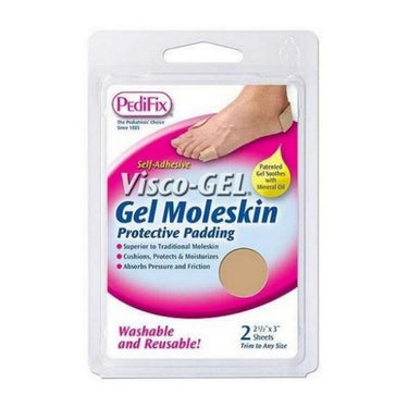 Visco Gel Moleskin Protective Padding 2 Count by Pedifix