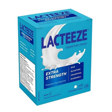 Extra Strength Digest Dairy Easily Tablets Mint 100 Count by Lacteeze