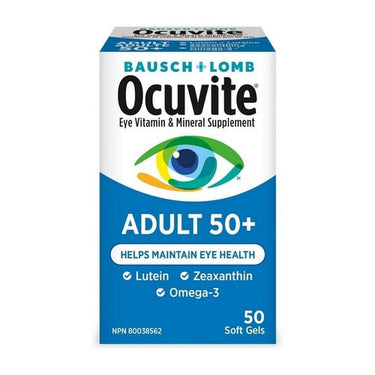 Ocuvite Adult 50 Plus Eye Vitamin And Mineral Supplement 50 Count by Bausch + Lomb