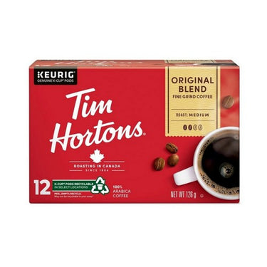 K-Cup Original Blend Medium Roast Coffee 12 Count by Tim Hortons