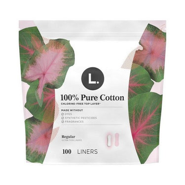 Organic Cotton Ultra Thin Liners For Women Regular Absorbency 100 Count by L. Products