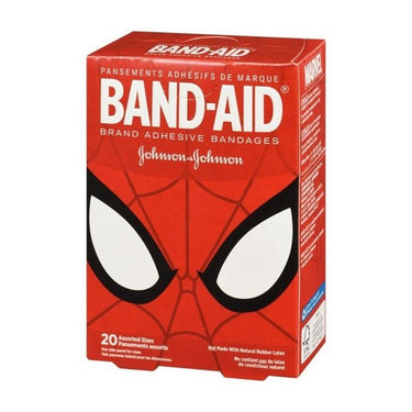 Adhesive Bandages For Kids Marvel Spiderman 20 Count / 1 Pack by Band-Aid