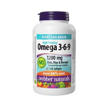 Omega 3-6-9 150 Softgels by Webber Naturals