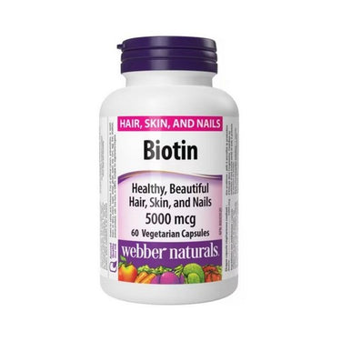 Biotin 60 Veg Caps by Webber Naturals