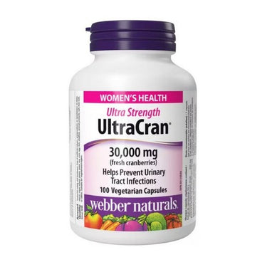 UltraCran Ultra Strength Cranberry 100 Veg Caps by Webber Naturals