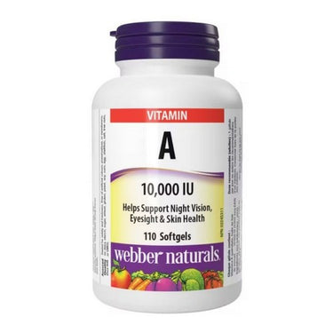 Vitamin A 110 Softegels by Webber Naturals