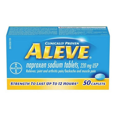 Naproxen Sodium Pain Reliever 50 Caps by Aleve