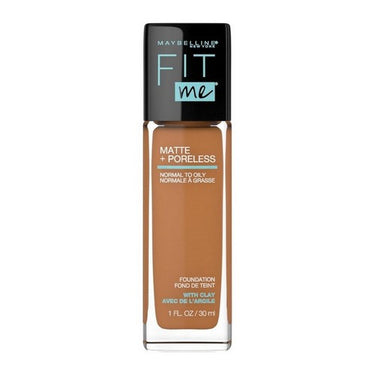 Fit Me Matte Plus Poreless Oil Free Liquid Foundation 340 Cappuccino 1 Oz (Case Of 2) by Maybelline