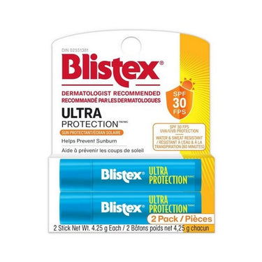 Blistex, Lip Balm Ultra Protection Twin, 2 Packets (Case 36)