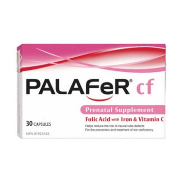 Prenatal supplement Iron And Folic Acid With Vitamin C 30 Caps by Palafer