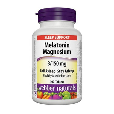 Melatonin And Magnesium 100 Tabs by Webber Naturals