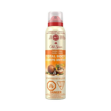Total Body Deodorant Spray Vanilla Plus Shea 99 Grams by Old Spice