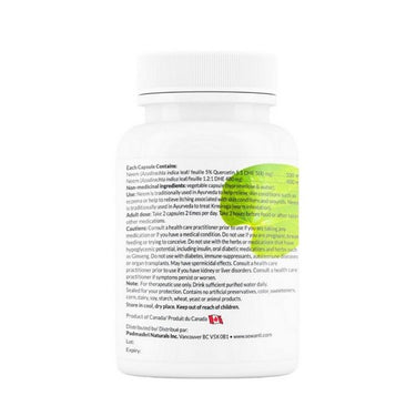 Sewanti, Organic Neem Capsules Healthy Skin, 700 Mg, 60 VegCaps