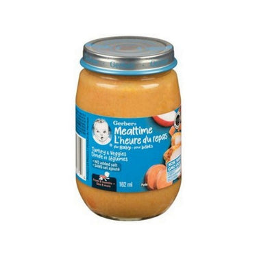 Baby Puree Turkey Veggies 162 Ml (Case Of 12) by Gerber