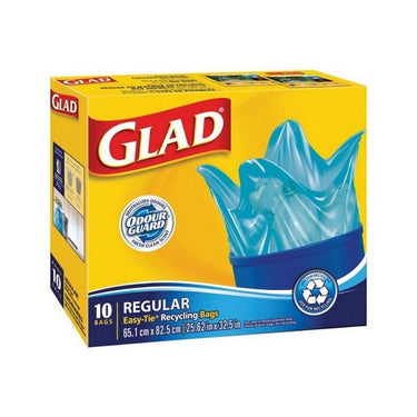 Blue Recycling Bag Regular 10 Count by Glad