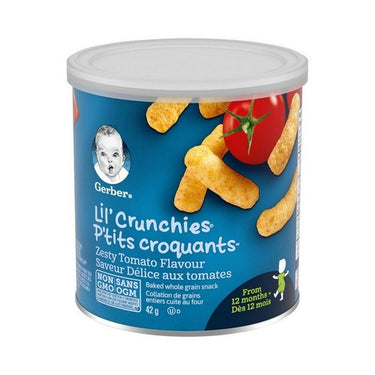 Lil' Crunchies Zesty Tomato Toddler Snacks 42 Grams by Gerber