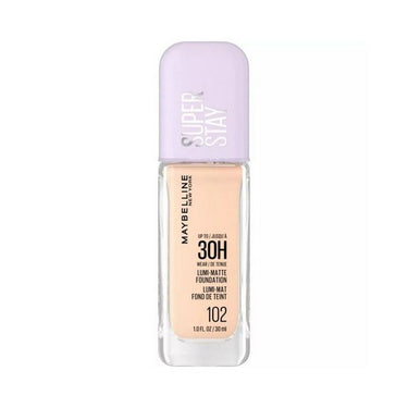 Super Stay Up To 30H Wear Lumi Matte Liquid Foundation 102 1 Oz (Case Of 2) by Maybelline