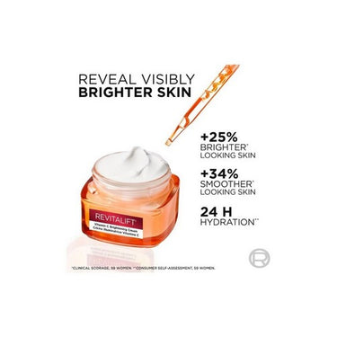 L'oreal Paris, Revitalift Vitamin C Brightening Daily Moisturizing Cream, 50 Ml