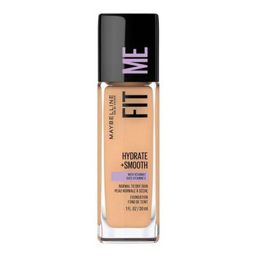 Maybelline, Fit Me Hydrate Plus Smooth Foundation Medium Buff, 30 Ml (Case Of 2)