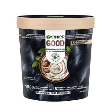 Good Permanent Hair Colour 1.10 Midnight Black 1 Count by Garnier
