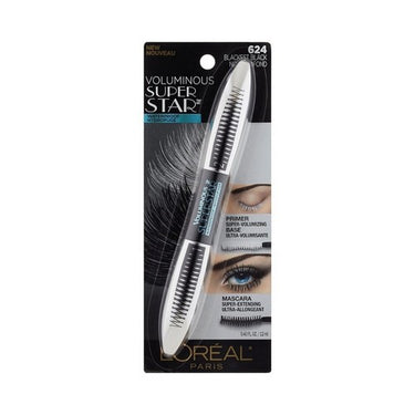 Voluminous Superstar Waterproof Mascara Blackest Black 0.4 Oz (Case Of 2) by L'oreal Paris