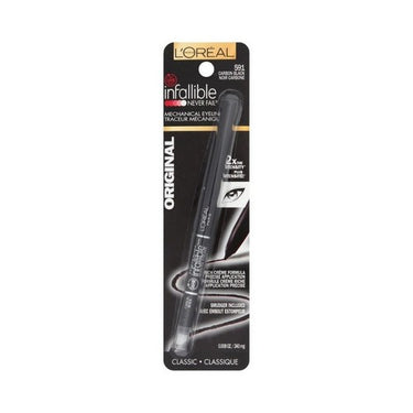 Infallible Never Fail Pencil Eyeliner Carbon Black 0.01 Oz (Case Of 2) by L'oreal Paris