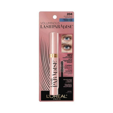 Voluminous Lash Paradise Mascara 204 Waterproof Blackest Black 0.28 Oz (Case Of 3) by L'oreal Paris