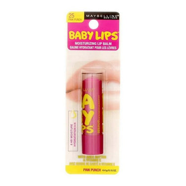Maybelline, Baby Lips Moisturizing Lip Balm Pink Punch, 0.15 Oz (Case Of 2)