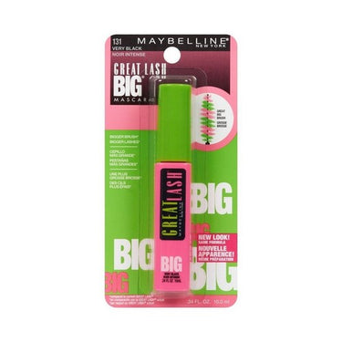 Maybelline, Great Lash Big Washable Mascara Very Black, 10 Ml (Case Of 3)