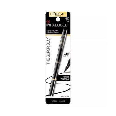 Infallible Super Slim Liquid Matte Eyeliner Black 0.034 Oz (Case Of 2) by L'oreal Paris