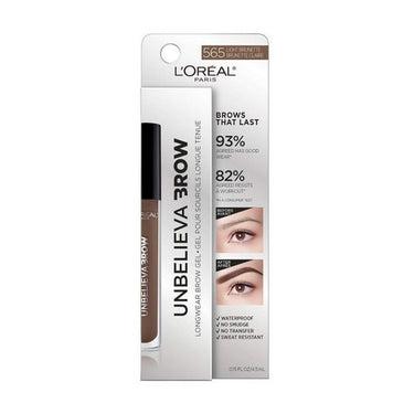 Unbelieva Brow Longwear Waterproof Tinted Gel 565 Light Brunette 0.15 Oz (Case Of 2) by L'oreal Paris
