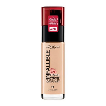 Infallible Up To 32 Hour Fresh Wear Lightweight Foundation 420 True Beige 1 Oz (Case Of 2) by L'oreal Paris
