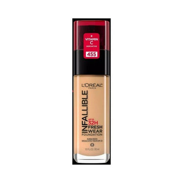 Infallible Up To 32 Hour Fresh Wear Lightweight Foundation 445 Vanilla 1 Oz (Case Of 2) by L'oreal Paris