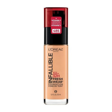 Infallible Up To 32 Hour Fresh Wear Lightweight Foundation 485 Golden Sun 1 Oz (Case Of 2) by L'oreal Paris