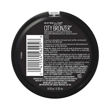 Maybelline, City Bronzer And Contour Powder Makeup 100 Light, 0.32 Oz (Case Of 2)