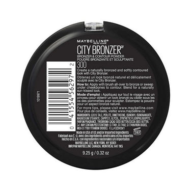 Maybelline, City Bronzer And Contour Powder Makeup 300 Deep, 0.32 Oz (Case Of 2)