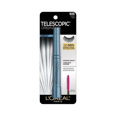 Original Telescopic Waterproof Mascara Black 0.27 Oz (Case Of 3) by L'oreal Paris