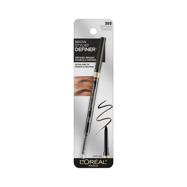 Brow Stylist Definer Waterproof Eyebrow Mechanical Pencil 393 Soft Black 0.003 Oz (Case Of 2) by L'oreal Paris