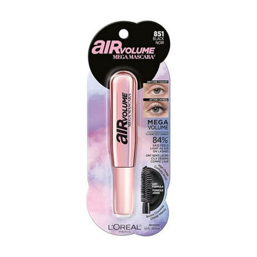 Air Volume Mega Mascara Washable Black 0.3 Oz (Case Of 3) by L'oreal Paris