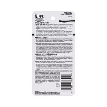Maybelline, Volum Express The Falsies Washable Mascara Blackest Black, 0.25 Oz (Case Of 6)