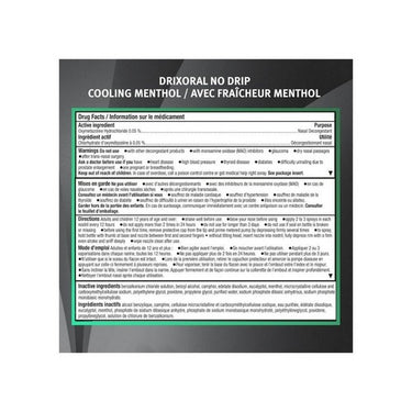 Drixoral, Nasal Decongestant Spray Cooling Menthol, 15 Ml