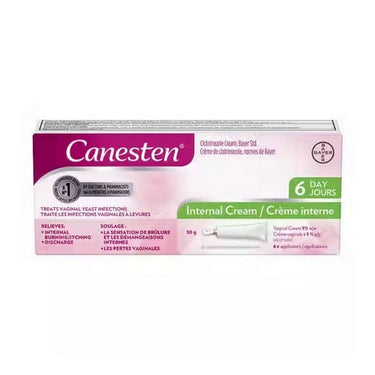 Canesten, Six Day Internal Cream For Yeast Infection, 50 Grams