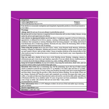 Restoralax, Daily Doses Laxative, 510 Grams